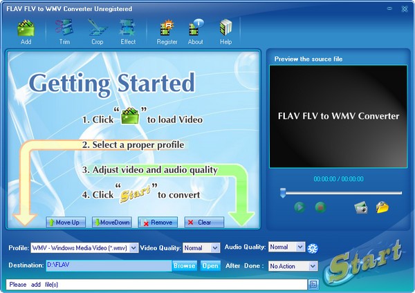 FLAV FLV to WMV Converter v2.58.15官方版