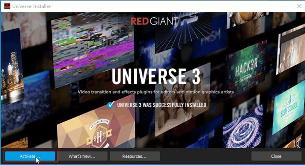 Red Giant Universe(红巨人群集特效插件) v3.3.1官方版