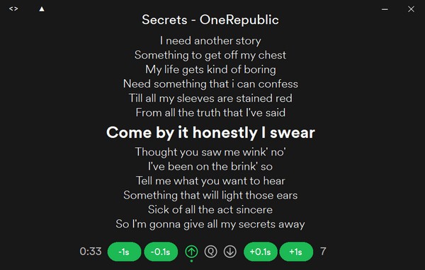 Spotify Lyrics(歌词滚动工具) v1.5.4免费版