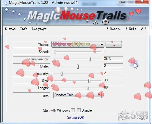 MagicMouseTrails(自定义鼠标拖尾工具)下载 v2.22绿色中文版  (3)