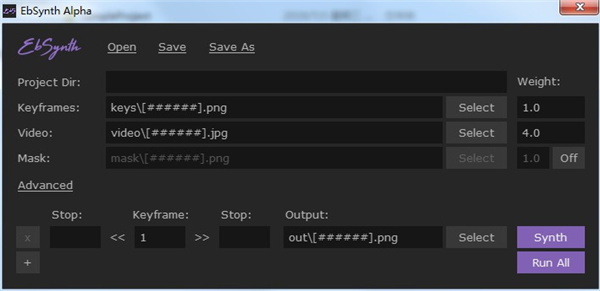 EbSynth Alphav1.1 绿色版