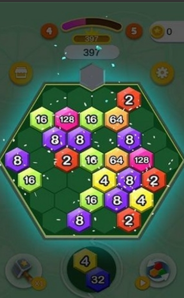 2048六角碰碰碰 安卓版v1.0