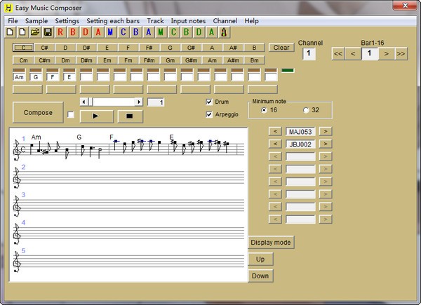 Easy Music Composer