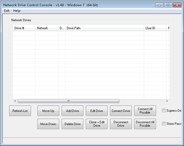 Network Drive Control(网络驱动配置控制器) v1.48免费版