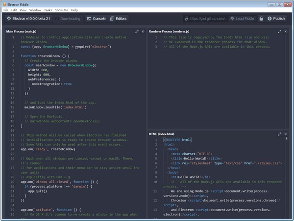 Electron Fiddle桌面应用开发v0.16.0 官方版