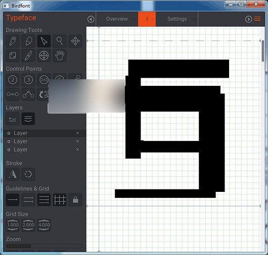 birdfont字体编辑器(1)
