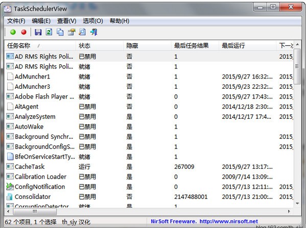 TaskSchedulerView(windows任务管理器) v1.57绿色版