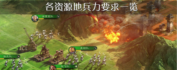 三国志战略版5级地要多少兵力 三国志战略版各资源地兵力要求一览