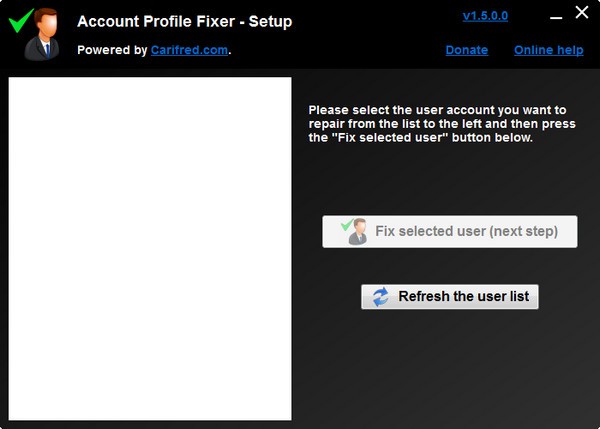 Account Profile Fixer(帐户设定档修复工具)下载 v1.5.0.0官方版  
