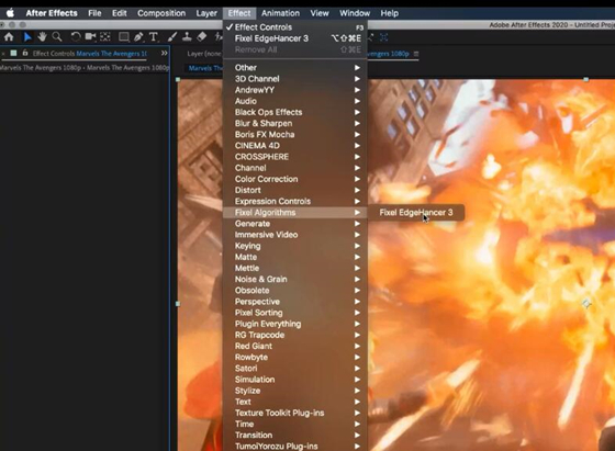 Fixel EdgeHancer(AE/PR智能视频锐化清晰插件)v3.0.0 