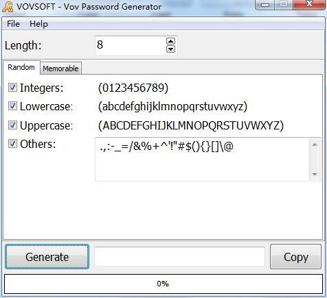 Vov Password Generator(密码生成器)下载 v1.8官方版  