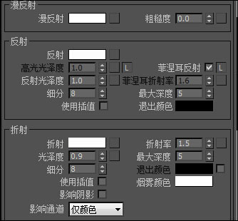 vRay磨砂、有色、全透明玻璃怎么设置？vRay玻璃材质参数详解(8)