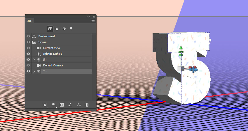 ps创建的3d字体怎么更改文本(27)