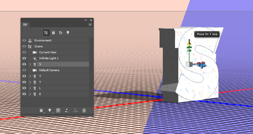 ps创建的3d字体怎么更改文本(29)