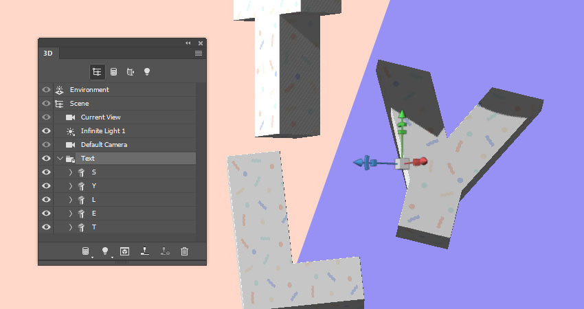 ps创建的3d字体怎么更改文本(32)