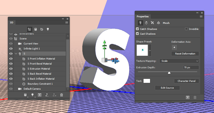 ps创建的3d字体怎么更改文本(15)