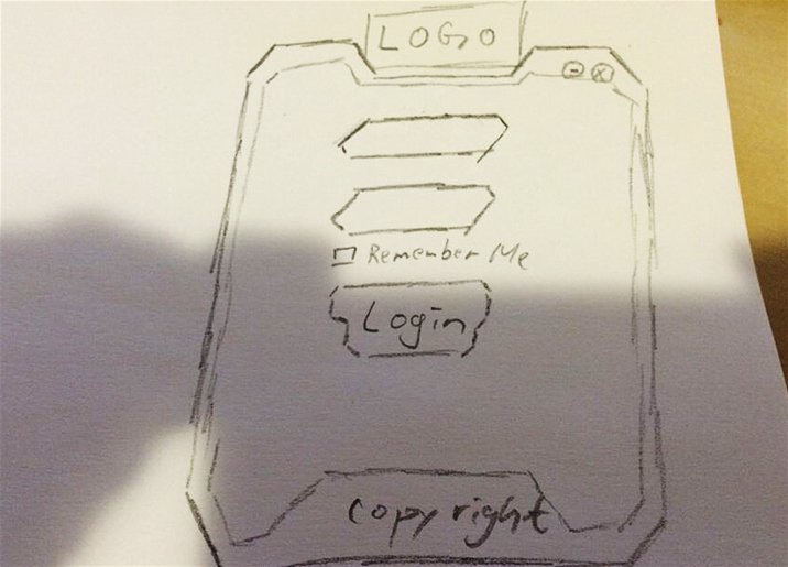 ps制作金属质感游戏登录框