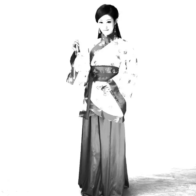 中国风工笔画人像效果ps(2)