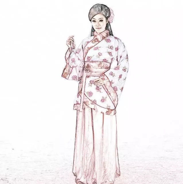 中国风工笔画人像效果ps(8)