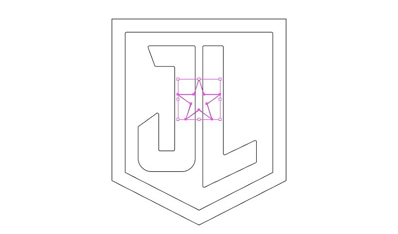 怎么使用AI创建正义联盟LOGO(29)