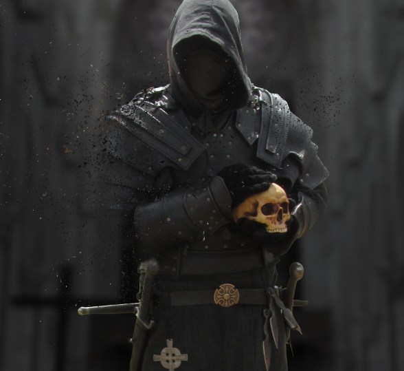 ps合成烈火中消失的中世纪武士(12)