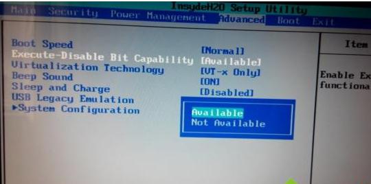 重装win10系统提示处理器不支持NX咋办
