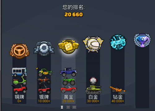 登山赛车2怎么升段位
