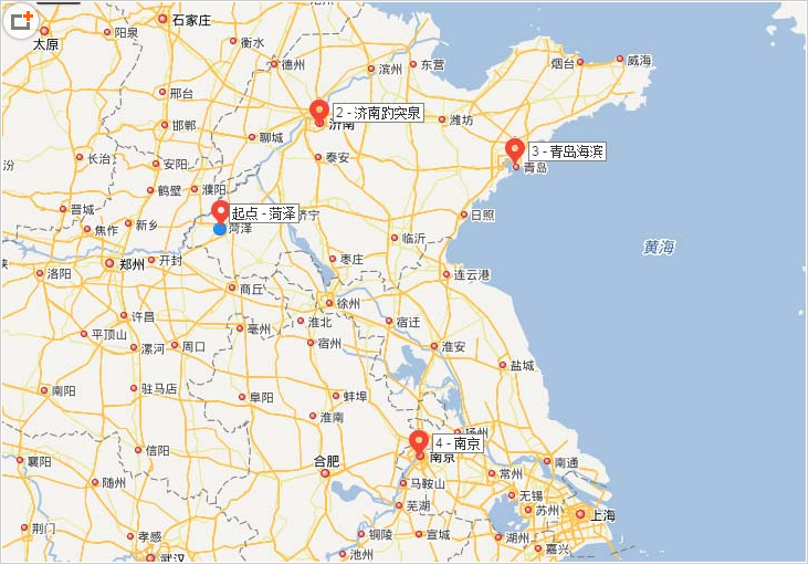 百度地图中怎么标注旅游路线图(2)