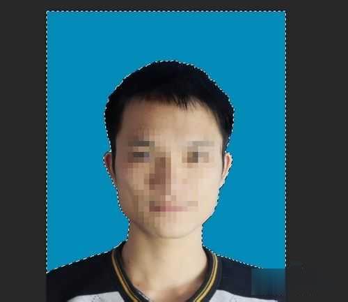 ps修改证件照背景颜色(2)