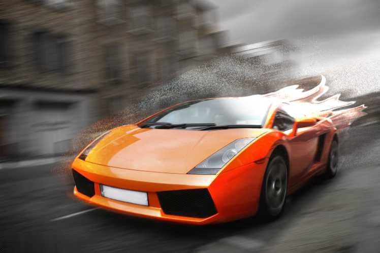 PS制作炫酷火焰跑车特效(29)