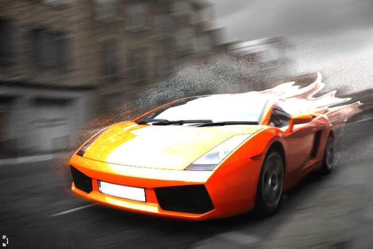 PS制作炫酷火焰跑车特效(28)