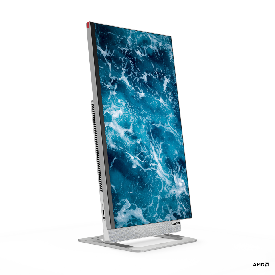 联想的Yoga 7 AiO可以在横向和纵向模式之间切换
