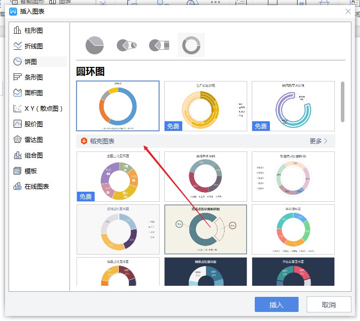 wps2019怎么做圆形图(5)