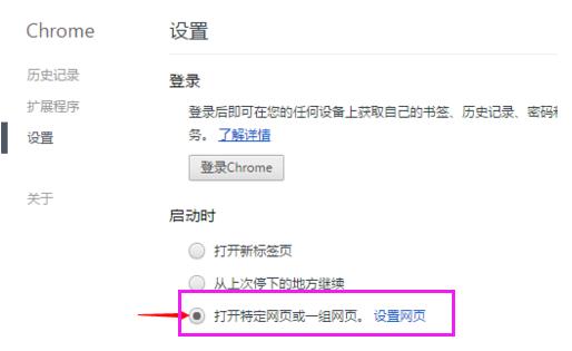 谷歌浏览器如何设置主页(3)