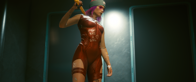 赛博朋克2077红色紧身机甲服饰MOD