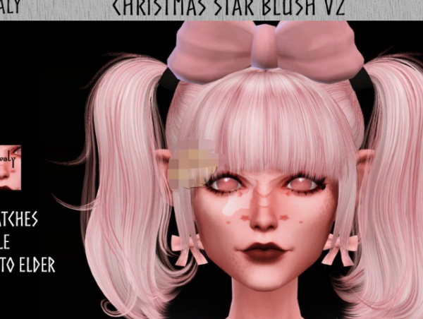模拟人生4圣诞星星腮红MOD