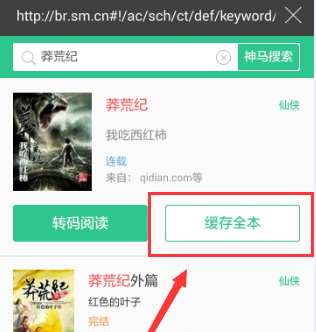 书旗小说如何缓存小说(3)