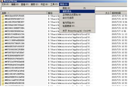 Everything怎么搜索硬盘文件名(4)