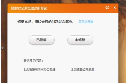猎豹安全浏览器怎么一键修复(4)
