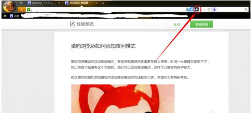 猎豹安全浏览器如何添加夜间模式(6)