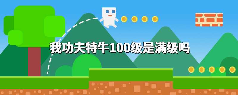 我功夫特牛100级是满级吗