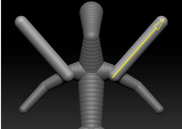 zbrush笔刷如何画直线(1)