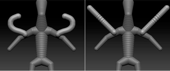 zbrush笔刷如何画直线