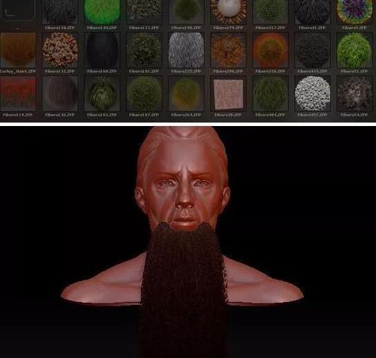 zbrush毛发怎么做(2)