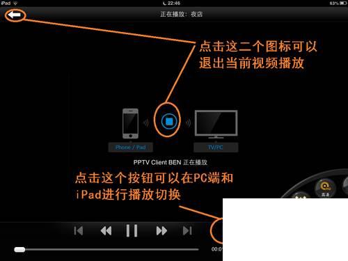 iPhone/iPad版PPTV多屏体验