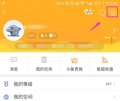 进入斗鱼直播伴侣如何设置弹幕