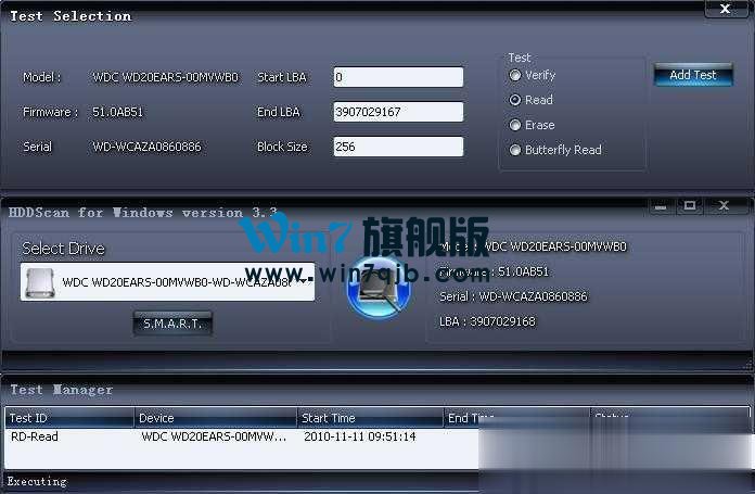 HDDScan检测硬盘使用方法