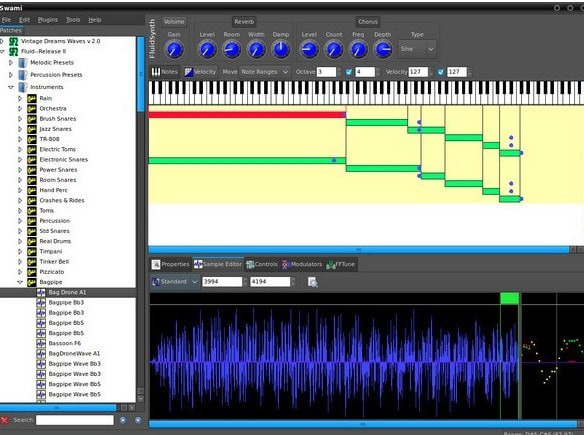 FluidSynth(实时MIDI合成器)