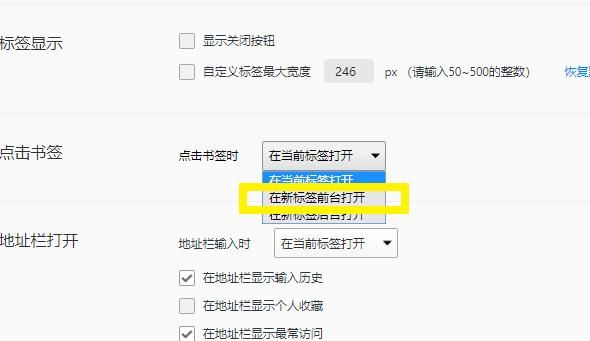 浏览器如何设置在新的页面加载书签？设置在新的页面加载书签的方法[多图]