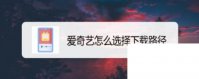 爱奇艺怎么选择下载路径